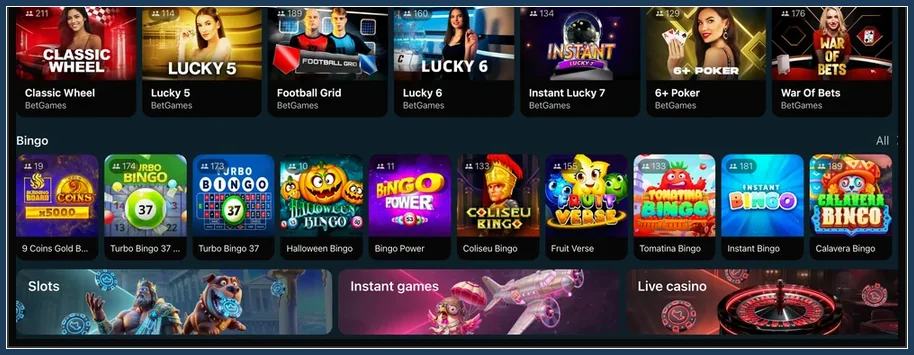 Bingo-Reihe mit Halloween Bingo, Coliseu Bingo und Calavera Bingo